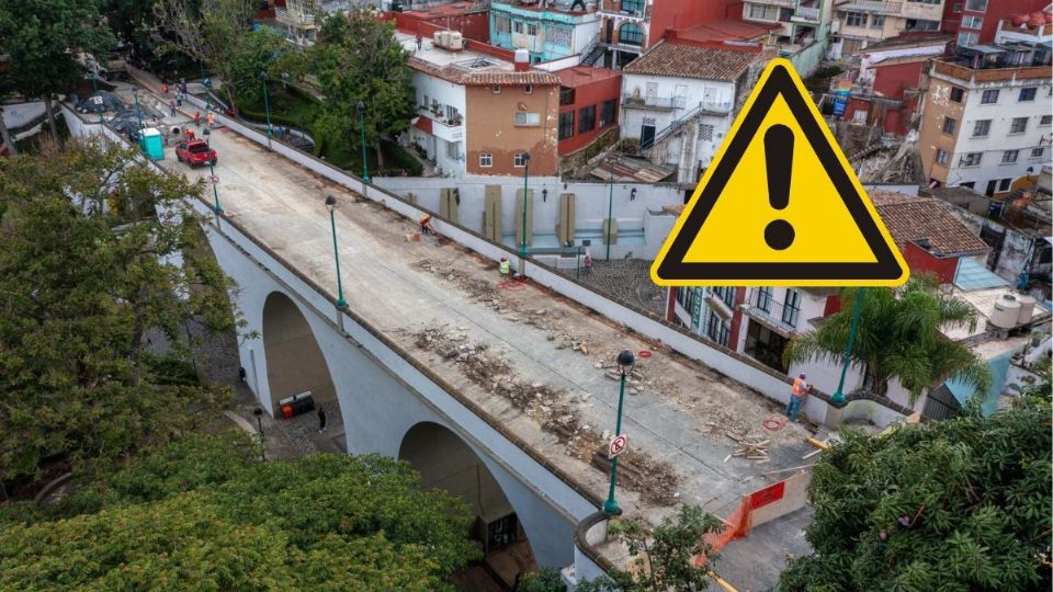 Cierran paso sobre el puente Xallitic de Xalapa por obras; esto se sabe