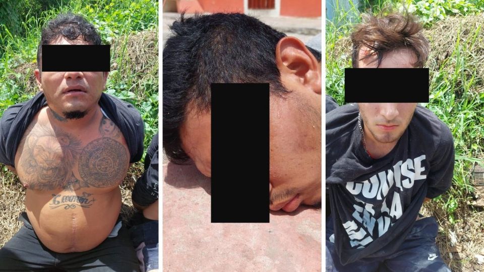 Tres narcomenudistas de 'La Barredora' fueron detenidos en Jonuta, Tabasco