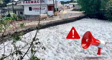 Río en Tezontepec con riesgo de desbordarse; llaman a la población a estar alerta