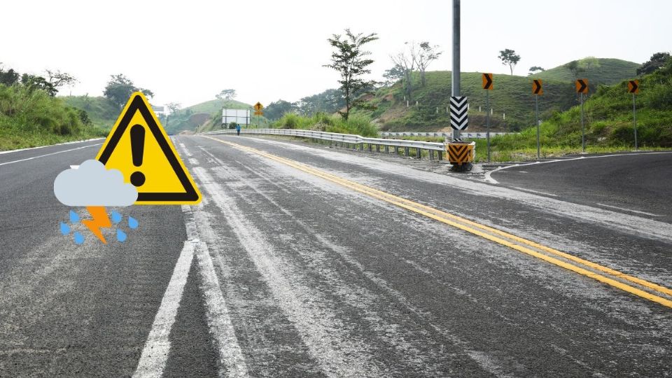 Vías de Veracruz que piden transitar con cuidado por lluvias de Beryl el fin de semana