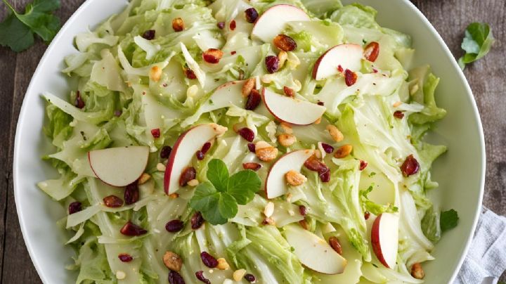 ¡Fit y ligero!: De esta forma puedes preparar una ensalada de col y manzana