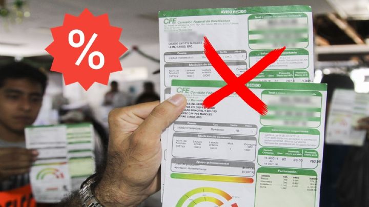 Estos son los recibos de la luz CFE que llegarán hasta un 20% más baratos en julio