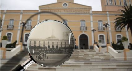 Así se veía hace 150 años el edificio central de la UAEH en la calle de Abasolo