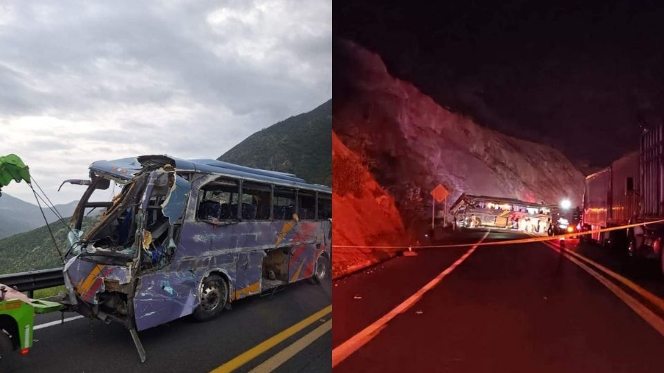 El autobús había salido de Tehuantepec hacia el Estado de México cuando volcó en la autopista 135 kilómetro 93 casi llegando al lugar conocido como el Rodeo

