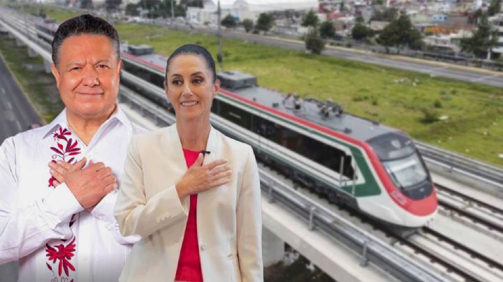 Menchaca a Sheinbaum: presenta tren AIFA-Pachuca, ampliación de la México-Pachuca y hospitales