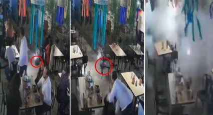 Difunden video del momento de la explosión de un artefacto en un bar de Celaya | VIDEO