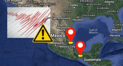 Tiembla al norte y sur de Veracruz en menos de 10 minutos hoy lunes 12 de agosto