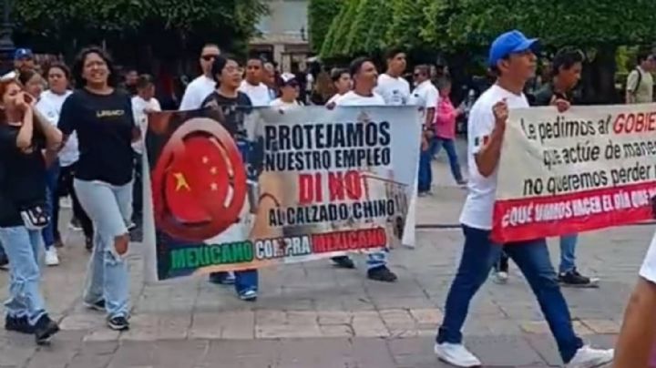 ‘Mexicanos a lo mexicano’: Protestan zapateros guanajuatenses contra chinos