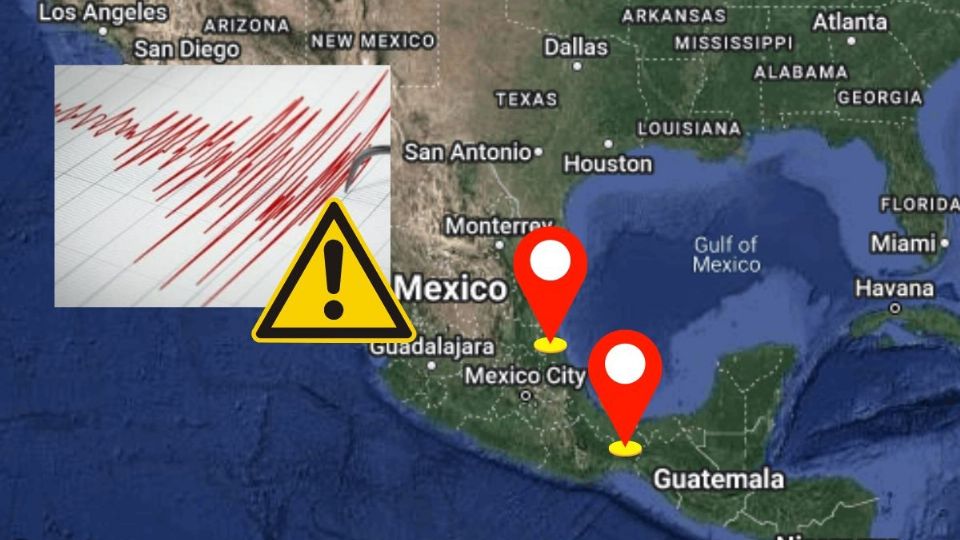 Tiembla al norte y sur de Veracruz en menos de 10 minutos hoy 12 de agosto