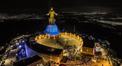 Reviven iluminación del Cristo Rey de la Montaña