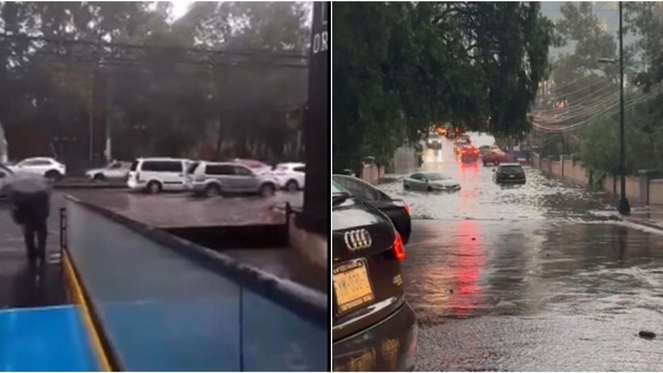 Lluvia causa estragos en la CDMX