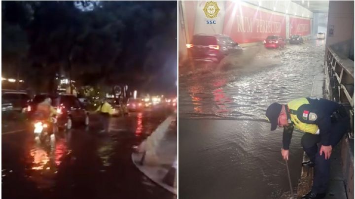Se inunda Polanco, lluvias afectan a la Miguel Hidalgo