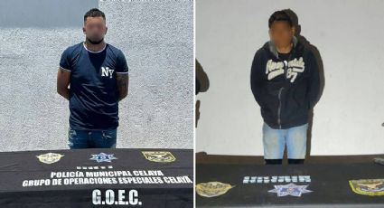 Elementos de la Policía Municipal detiene a 4 hombres que traían drogas, en Celaya