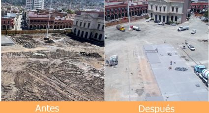 Plaza Juárez de Pachuca: así avanza la remodelación a 36 días de trabajos