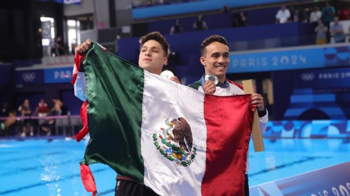 ¡Medalla de plata para México! Juan Celaya y Osmar Olvera suben al podio en clavados en París