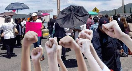 Bloqueo en bulevar de Pachuca; son trabajadores de Salud y esto piden