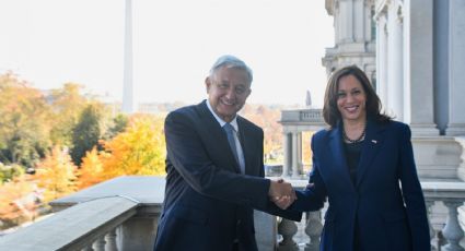 ¡Lo sabe Kamala Harris! AMLO: “narco-gobierno”