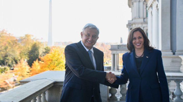 ¡Lo sabe Kamala Harris! AMLO: “narco-gobierno”
