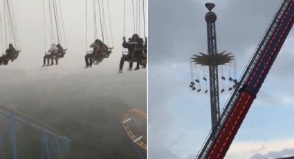 Momentos de pánico en el Sky Screamer de Six Flags; usuarios quedan atrapados en las alturas | VIDEO