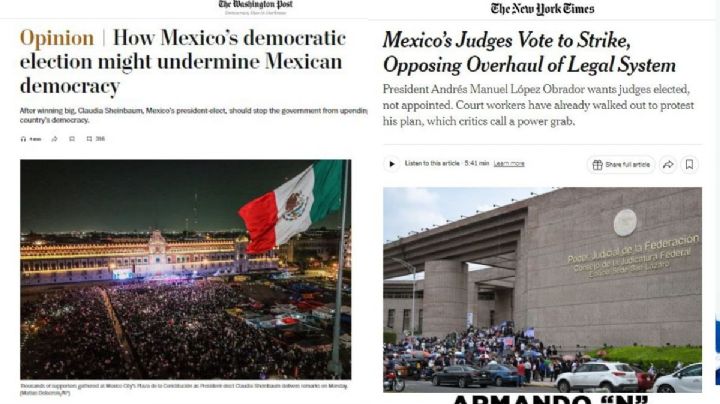 NYT, WSJ, Washington Post, The Guardian, Financial Times... así ven la reforma Judicial en México
