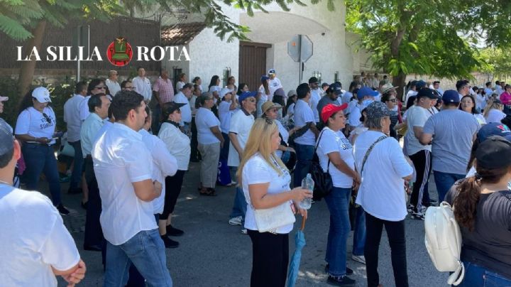 Trabajadores del PJF se manifiestan frente a Casa Tamaulipas; magistrados y jueces en paro