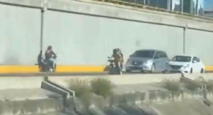 Una moto circuló en sentido contrario en Malecón