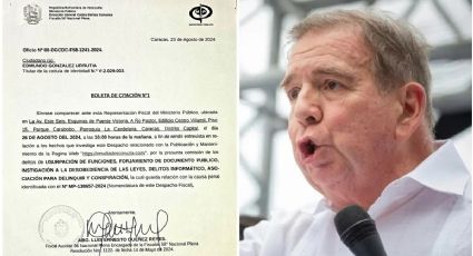 Venezuela: cita Gobierno a Edmundo González Urrutia; lo acusa de "conspiración"