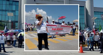 En Veracruz, marchan contra la Reforma del Poder Judicial de la Federación