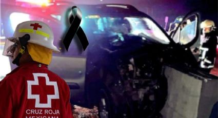 México-Pachuca: camioneta choca de lleno contra muro; un muerto y 3 heridos; así pasó