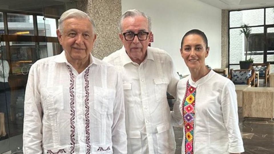 AMLO, Rubén Rocha Moya y Claudia Sheinbaum