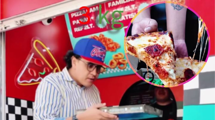 La única pizzería de Pachuca que vende una pizza de 3 kilos