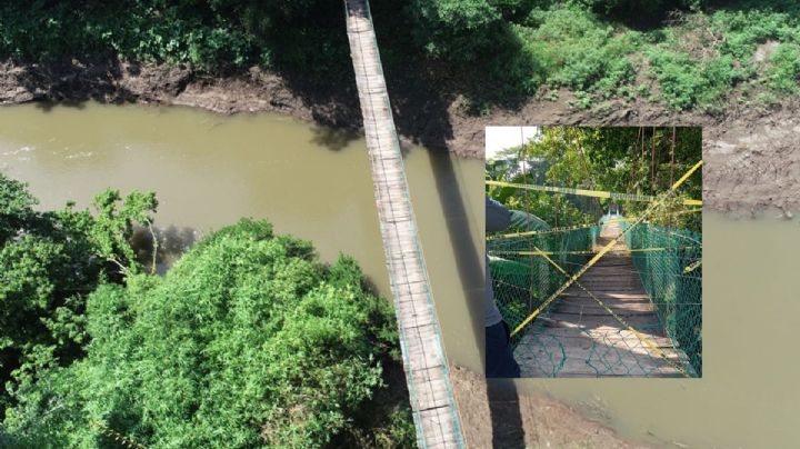 ¿Por qué clausuraron el puente colgante de Jamapa?