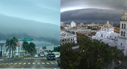 La extraña nube que anunció lluvia en Veracruz - Boca del Río: Shelf Cloud