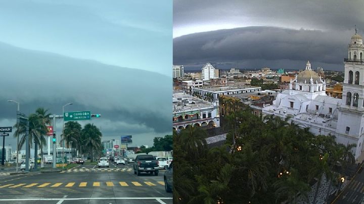 La extraña nube que anunció lluvia en Veracruz - Boca del Río: Shelf Cloud