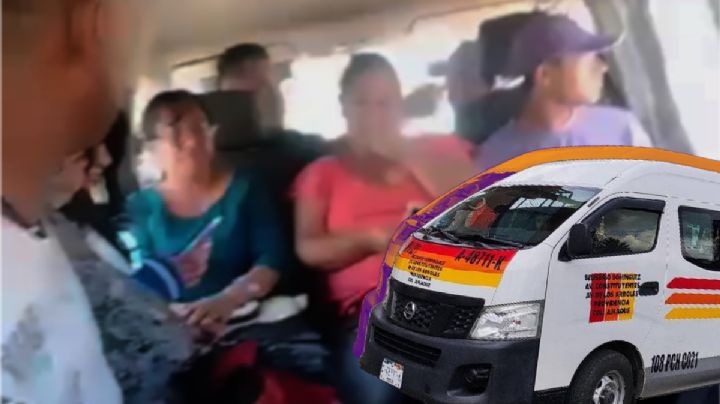 Chofer de combi de Pachuca se enoja por reclamos y baja a pasajeros a mitad de calle | VIDEO