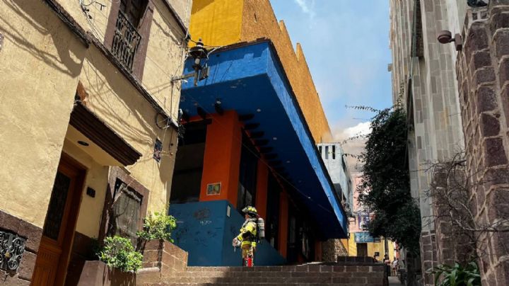 Se incendia edificio abandonado del Cine Guanajuato por segunda vez en el mes