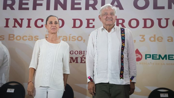 AMLO y Sheinbaum inauguran refinería de Dos Bocas, Tabasco