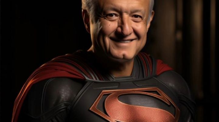 Venden en internet cuadros de súper AMLO con los pectorales de Henry Cavill