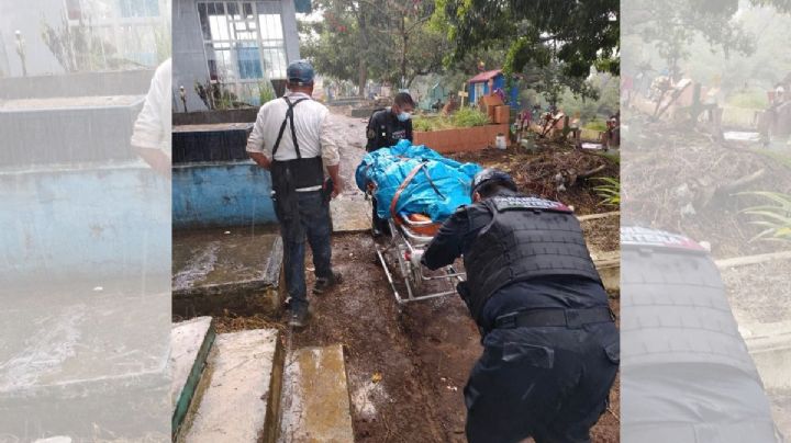 Emergencia en Xalapa: visitante cae en una fosa en el panteón Palo Verde 