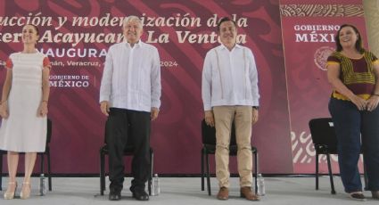 Claudia Sheinbaum y Cuitláhuac felicitan a Rocío Nahle por refinería Dos Bocas