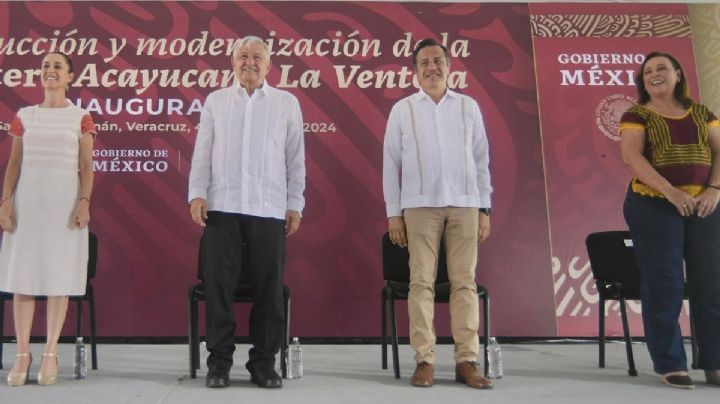 Claudia Sheinbaum y Cuitláhuac felicitan a Rocío Nahle por refinería Dos Bocas