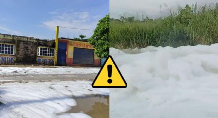 ¿Nieve? Calles de Villa Allende se llenan de espuma blanca; investigan origen