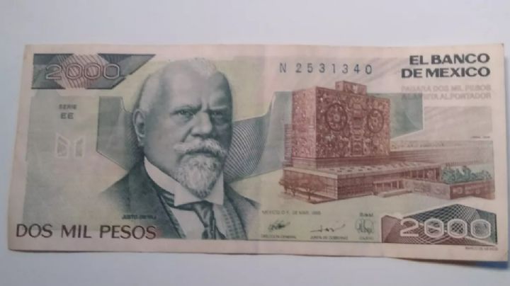 Así es el billete de 2,000 que vale 125,000 pesos; pagará la tanda