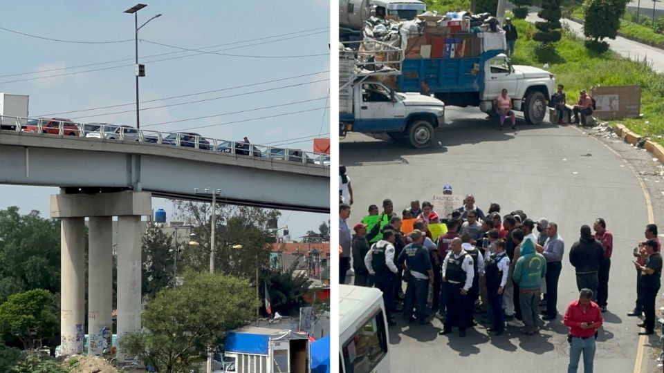 Los manifestantes aseguran que desde hace una semana han tenido que parar actividades de limpieza en ese municipio, localizado al oriente del Estado de México, debido al incremento de amenazas de grupos delictivos que operan en la localidad.