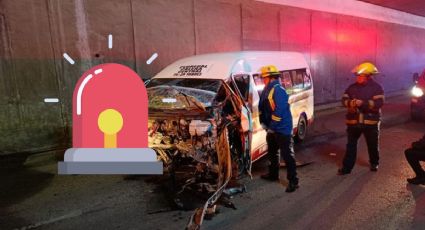 Conductor de combi y pasajero quedan prensados en choque sobre Río de las Avenidas I Fotos