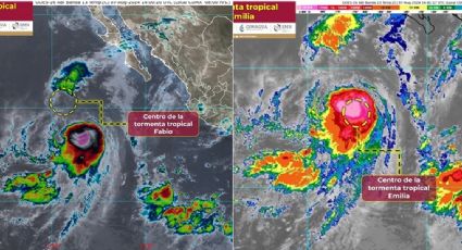 Tormentas Emilia y Fabio podrían fusionarse en el Pacífico y dar origen al efecto Fujiwhara