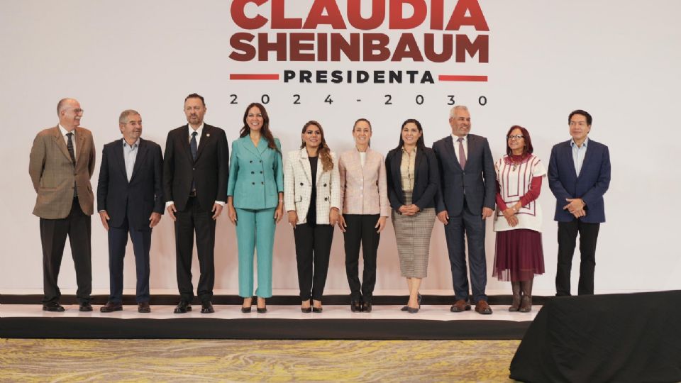 Juan Ramón De la Fuente, Mauricio Kuri, Libia Denisse García, Evelyn Salgado, Claudia Sheinbaum, Indira Vízcaíno, Alfredo Ramírez Bedolla, Leticia Ramírez y Mario Delgado.