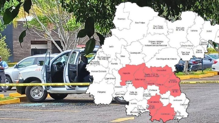 Estos son los 11 municipios que domina el Cártel de Santa Rosa de Lima en el estado de Guanajuato