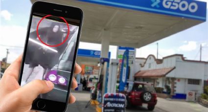 Conductor carga gasolina en Pachuca y de paso roba celular a empleada | VIDEO