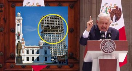 En último informe, AMLO arremete por construcción de la Torre Centro en Veracruz